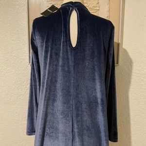 NEW Forever 21 Women's Velvet Dress Long Sleeve Size M